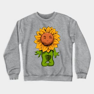 Sunflower Cartoon Crewneck Sweatshirt